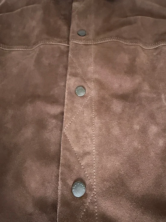 Rag & Bone Suede Trucker Jacket - Picture 6 of 11